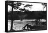 Kodiak, Alaska - View of Island Lake-Lantern Press-Framed Stretched Canvas