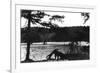 Kodiak, Alaska - View of Island Lake-Lantern Press-Framed Premium Giclee Print