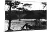 Kodiak, Alaska - View of Island Lake-Lantern Press-Mounted Premium Giclee Print