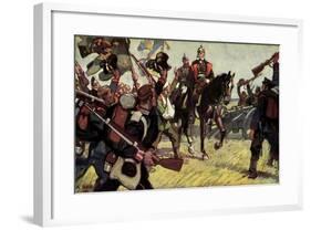 König Wilhelm I, Ritt Um Sedan, September 1870-null-Framed Giclee Print