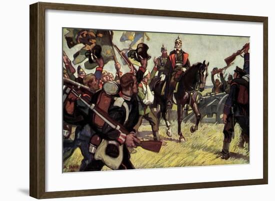 König Wilhelm I, Ritt Um Sedan, September 1870-null-Framed Giclee Print