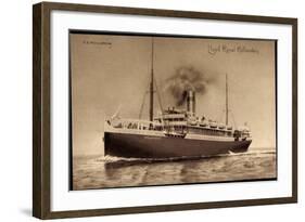 Königlich Holländischer Lloyd, S.S. Hollandia,Dampfer-null-Framed Giclee Print