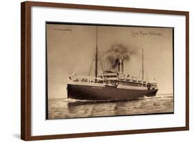 Königlich Holländischer Lloyd, S.S. Hollandia,Dampfer-null-Framed Giclee Print