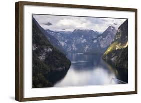 Königssee, Berchtesgaden NP, Bavaria, GER: Fjord-Like Königssee (Lake)-Axel Brunst-Framed Photographic Print