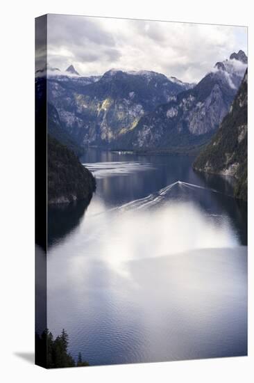 Königssee, Berchtesgaden NP, Bavaria, GER: Fjord-Like Königssee, St. Bartholomä Pilgrimage Church-Axel Brunst-Stretched Canvas