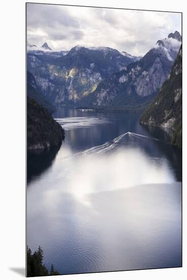 Königssee, Berchtesgaden NP, Bavaria, GER: Fjord-Like Königssee, St. Bartholomä Pilgrimage Church-Axel Brunst-Mounted Premium Photographic Print