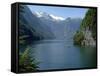 Koenigssee, Berchtesgadener Lsand, Bavaria, Germany, Europe-Hans Peter Merten-Framed Stretched Canvas