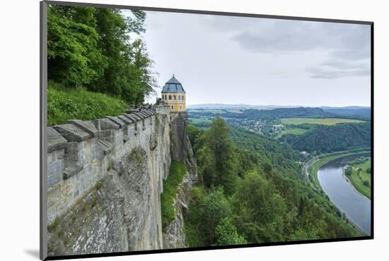 Koenigstein Fortress, Saxon Switzerland, Saxony, Germany, Europe-Hans-Peter Merten-Mounted Photographic Print