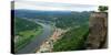 Koenigstein Fortress, Saxon Switzerland, Saxony, Germany, Europe-Hans-Peter Merten-Stretched Canvas