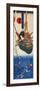 Koga Saburo Suspendeding a Basket Watching a Dragon-Kuniyoshi Utagawa-Framed Giclee Print