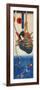 Koga Saburo Suspendeding a Basket Watching a Dragon-Kuniyoshi Utagawa-Framed Giclee Print