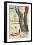 Koganei, Cherry Blossoms from Sketches of Famous Places in Japan, 1896-Kobayashi Kiyochika-Framed Giclee Print