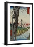Koganei in Musashi Province, from the Series 'Thirty-Six Views of Mt. Fuji'-Ando Hiroshige-Framed Giclee Print