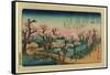 Koganeibashi No Sekisho-Utagawa Hiroshige-Framed Stretched Canvas
