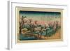 Koganeibashi No Sekisho-Utagawa Hiroshige-Framed Giclee Print