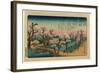 Koganeibashi No Sekisho-Utagawa Hiroshige-Framed Giclee Print