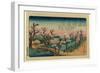 Koganeibashi No Sekisho-Utagawa Hiroshige-Framed Giclee Print