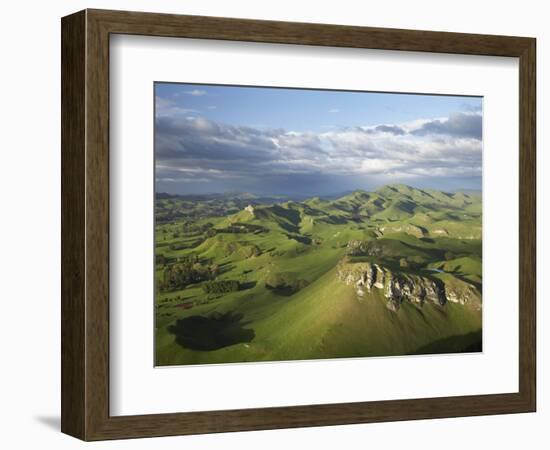 Kohinurakau Range and Mount Erin, Hawkes Bay, North Island, New Zealand-David Wall-Framed Photographic Print