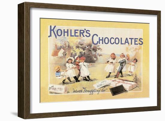 Kohler's Chocolates-null-Framed Art Print