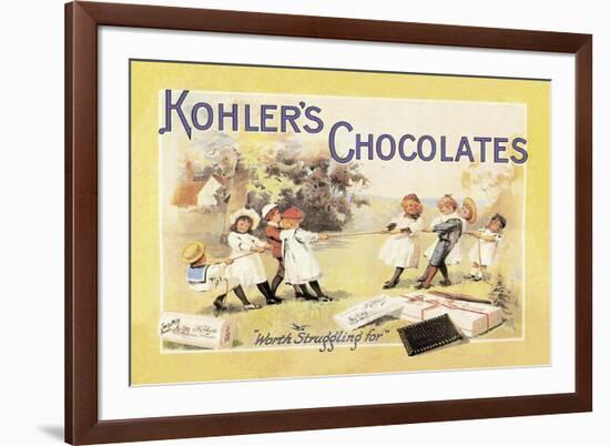 Kohler's Chocolates-null-Framed Art Print