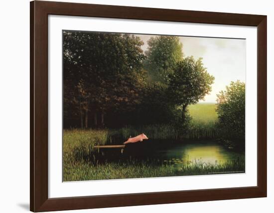 Kohler's Pig-Michael Sowa-Framed Art Print