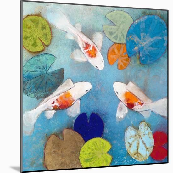 Koi 2-Aleah Koury-Mounted Art Print