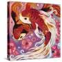 Koi and Cherry Blossoms-Natasha Wescoat-Stretched Canvas