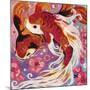 Koi and Cherry Blossoms-Natasha Wescoat-Mounted Giclee Print