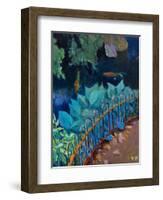 Koi and Hostas-Marco Cazzulini-Framed Giclee Print