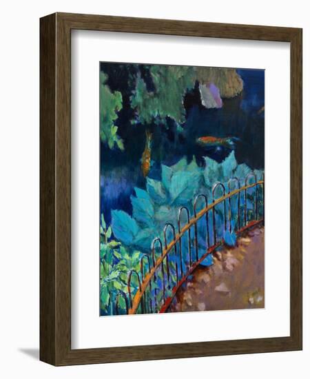 Koi and Hostas-Marco Cazzulini-Framed Giclee Print