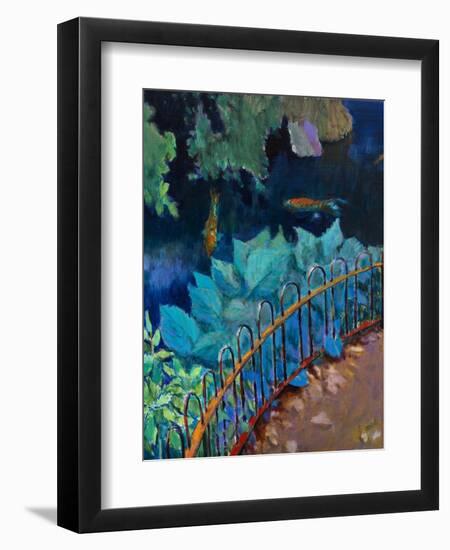 Koi and Hostas-Marco Cazzulini-Framed Giclee Print