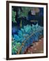 Koi and Hostas-Marco Cazzulini-Framed Giclee Print