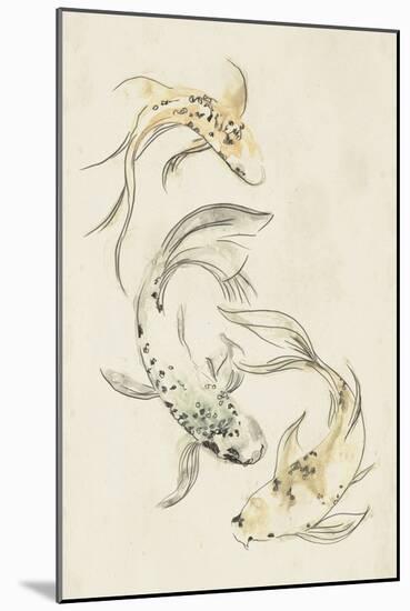 Koi Dance I-June Vess-Mounted Art Print