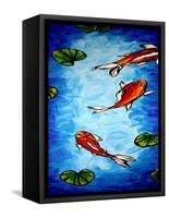 Koi Delight-Megan Aroon Duncanson-Framed Stretched Canvas