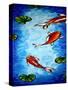 Koi Delight-Megan Aroon Duncanson-Stretched Canvas