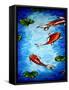 Koi Delight-Megan Aroon Duncanson-Framed Stretched Canvas