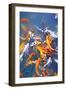Koi Fish in Pond-elenathewise-Framed Photographic Print
