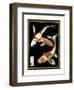 Koi Fish on Black I-Chariklia Zarris-Framed Art Print