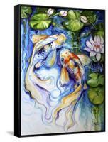 Koi Koi and Lily-Marcia Baldwin-Framed Stretched Canvas