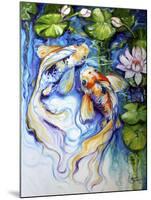 Koi Koi and Lily-Marcia Baldwin-Mounted Art Print