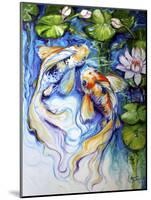 Koi Koi and Lily-Marcia Baldwin-Mounted Art Print