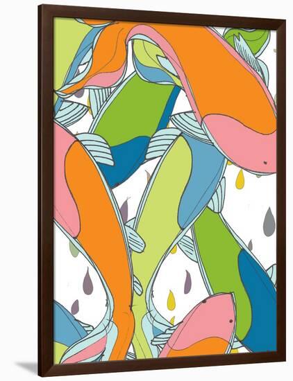 Koi Patterns 2-Jan Weiss-Framed Art Print