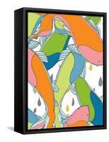 Koi Patterns 2-Jan Weiss-Framed Stretched Canvas