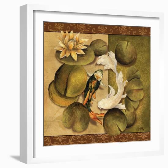 Koi Square I-Elizabeth Medley-Framed Art Print