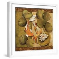 Koi Square II-Elizabeth Medley-Framed Art Print