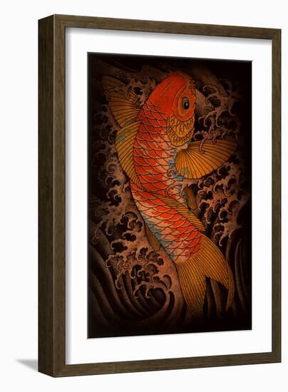 Koi-Clark North-Framed Art Print