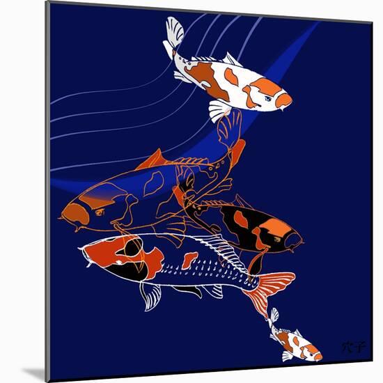 Koi-Anna Platts-Mounted Giclee Print