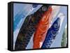 Koinobori, or Carp Streamers, Seen Throughout Japan around Children's Day, May 5Th, Japan-null-Framed Stretched Canvas