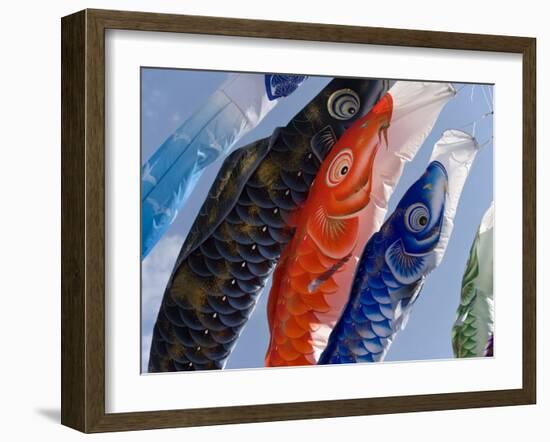 Koinobori, or Carp Streamers, Seen Throughout Japan around Children's Day, May 5Th, Japan-null-Framed Photographic Print