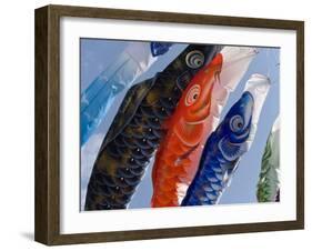 Koinobori, or Carp Streamers, Seen Throughout Japan around Children's Day, May 5Th, Japan-null-Framed Photographic Print